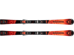 Zjazdové lyže Rossignol Hero Athlete Multievent 127-148 + NX 7 GW Lifter Black Hot Red - 2025/26