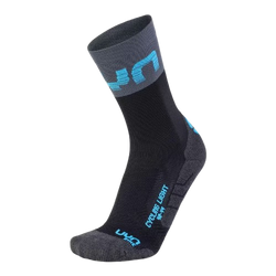 Cyklistické Ponožky UYN Man Cycling Light Socks Black/Grey/indigo Bunting