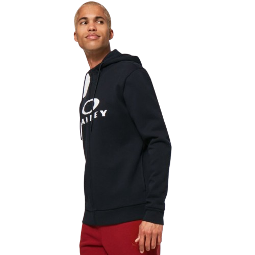 Mikina Oakley Bark FZ Hoodie 2.0 Black/White
