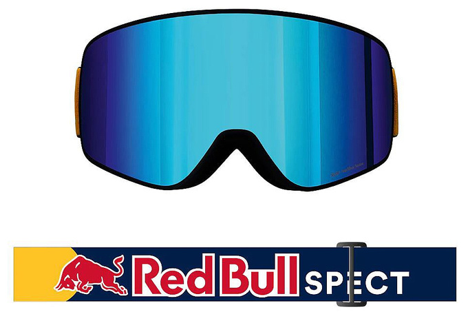 Lyžiarske okuliare Red Bull Spect RUSH Blue/Red With Blue Mirror - 2025/26