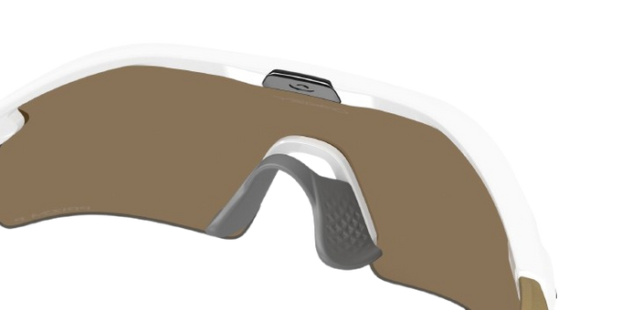 Slnečné okuliare Oakley Radar Plate Polished White/Gold Frame/Prizm 24K Polarized Lenses