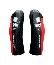 Chrániče holení Energiapura Carbon Pro Black/White Skull/Red - 2024/25