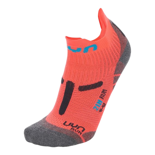 Outdoorové ponožky UYN Woman Run 2in Socks Coral Fluo/Anthracite