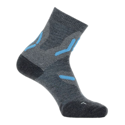 Outdoorové ponožky UYN Lady Trekking 2in Merino Socks Mid Grey/Turquise