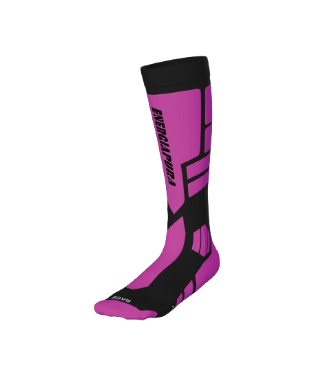 Lyžiarske ponožky Energiapura PRO Socks Fluo Fuxia/Black - 2024/25