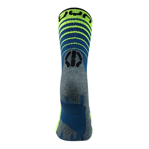 Outdoorové ponožky UYN Man Runner's Five Socks Blue/Yellow Fluo