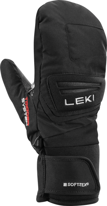 Lyžiarske rukavice LEKI Griffin 3D Mitt Junior Black - 2025/26
