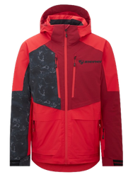 Lyžiarska bunda Ziener Trivor Man Padded Red Black Foggy Print - 2024/25