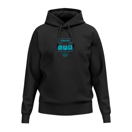 Mikina HEAD WCR Hoodie Unisex Black - 2025/26