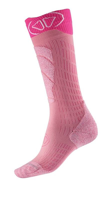 Lyžiarske ponožky Sidas Ski Merino Junior Pink - 2025/26