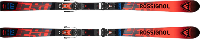 Zjazdové lyže Rossignol Hero Athlete GS PRO 126 -171 R21 + NX 7 GW B73 Black Hot Red - 2025/26