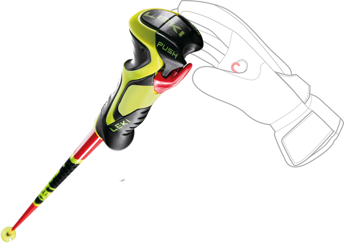 Zjazdove palicé LEKI WCR Lite SL 3D Red - 2025/26