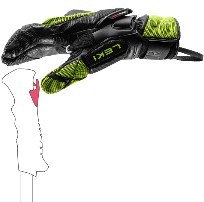 Lyžiarske rukavice LEKI WCR Venom GS 3D Lobster- 2025/26