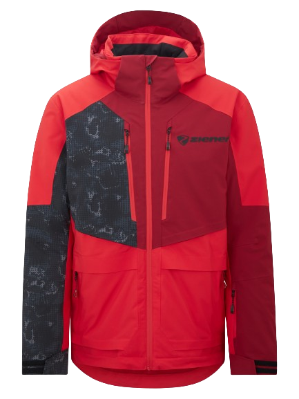 Lyžiarska bunda Ziener Trivor Junior Padded Red Orange Pop - 2024/25