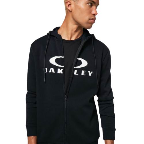 Mikina Oakley Bark FZ Hoodie 2.0 Black/White