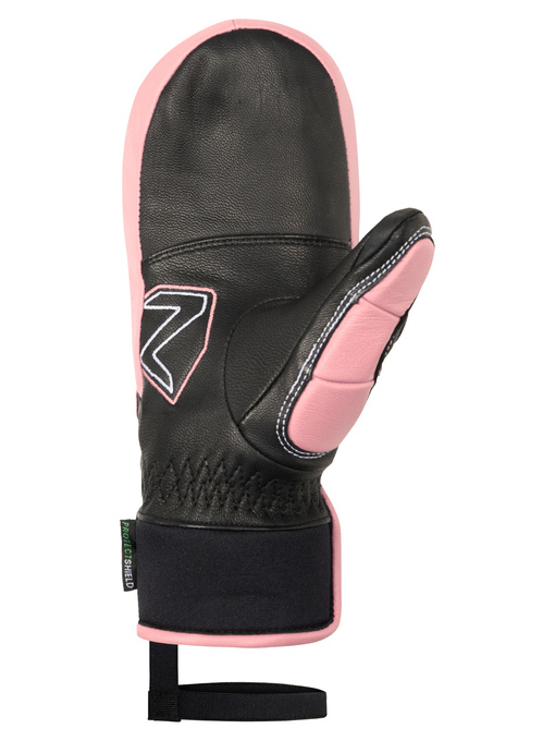 Lyžiarske rukavice Ziener Lopaki-z As® Pr Mitten Glove Junior Unisex Black Pink Vanilla - 2025/26