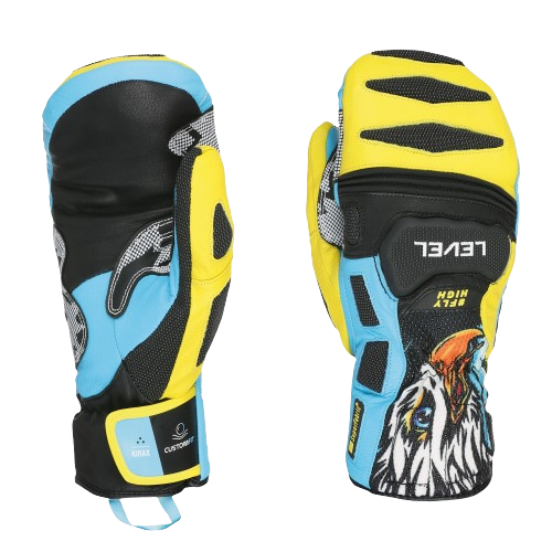 Lyžiarske rukavice Level SQ CF Mitt Yellow/Blue - 2025/26