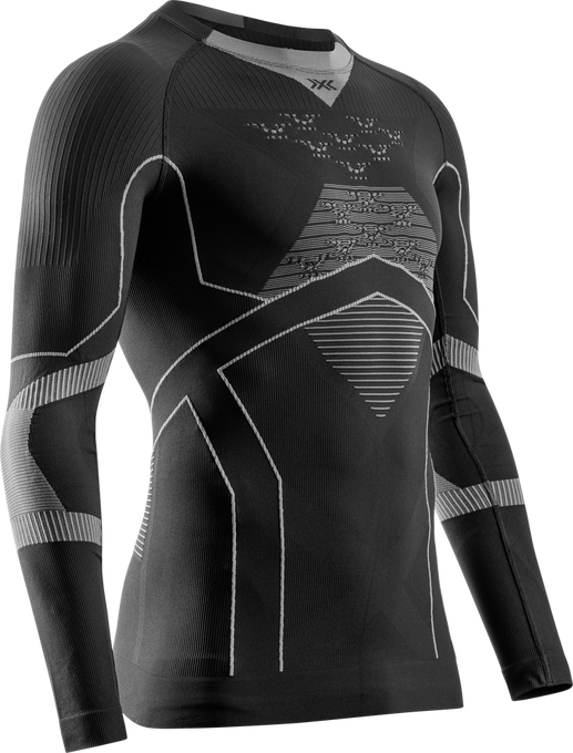 Funkčné tričko X-bionic Energy Accumulator Light Shirt LS Black/Light Grey - 2024/25
