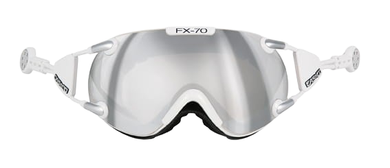 Lyžiarske okuliare Casco FX70 Carbonic White Silver - 2024/25