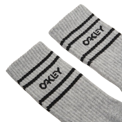 Ponožky Oakley Icon B1B Socks 2.0 New Granite HTHR/Black