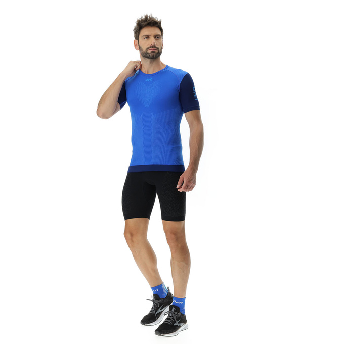 Bežecké tričko UYN Man Running PB42 OW Shirt SH_SL Strong Blue/Peacot