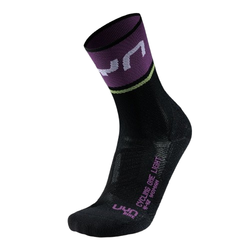 Outdoorové ponožky UYN Woman Cycling One Light Socks  Black/Violet