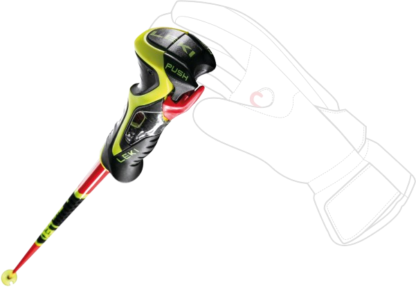 Zjazdové palice LEKI WCR SL 3D Red - 2025/26