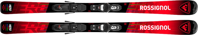 Zjazdové lyže Rossignol Hero Xpress JR 100-140 Kid-X + Kid 4 GW B76 Black - 2025/26