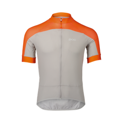 Cyklistický dres POC M's Essential Road Logo Jersey Zink Orange/Granite Grey - 2024