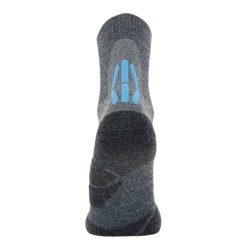 Outdoorové ponožky UYN Lady Trekking 2in Merino Socks Mid Grey/Turquise