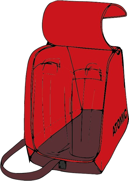 Vak na lyžiarske topánky Atomic Boot Bag Red – 2025/26