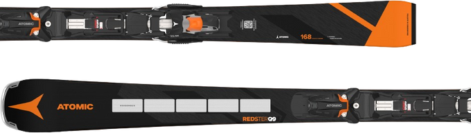 Zjazdové lyže Atomic Redster Q9 Revoshock S + X 12 GW Black/Orange - 2024/25