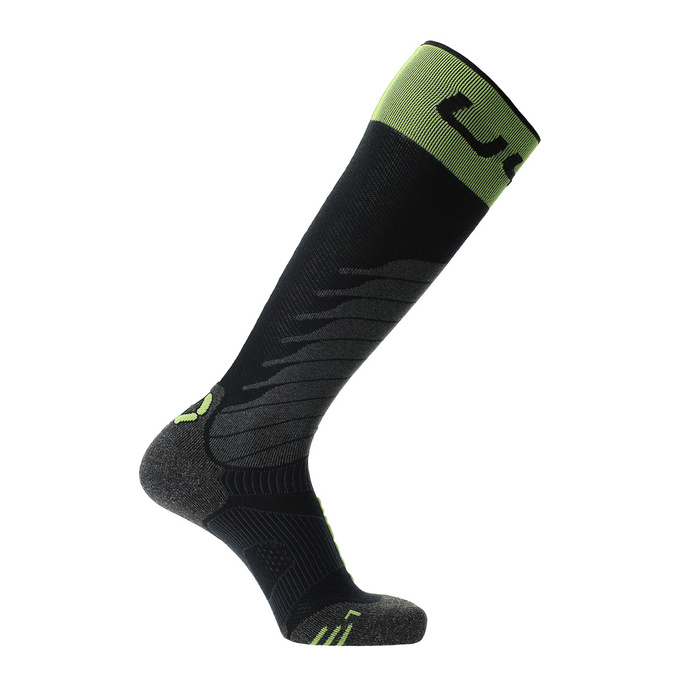 Lyžiarske ponožky UYN Man Ski One Merino Socks Black/Lime - 2024/25