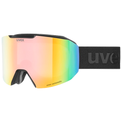 Lyžiarske okuliare Uvex Evidnt ATTRACT Small V Black Matt/Mirror Rainbow + spare lens - 2025/26