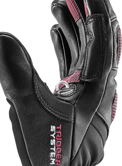 Lyžiarske rukavice LEKI Griffin Pro 3D Woman Black/Rose- 2024/25