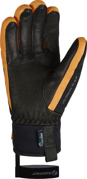 Lyžiarske rukavice Ziener Ganzenberg-z As® Aw Glove Man Black Tan - 2025/26