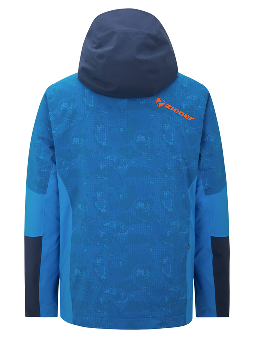 Bunda Ziener Trivor Lady Padded Blue Foggy Print Dark Navy - 2025/26