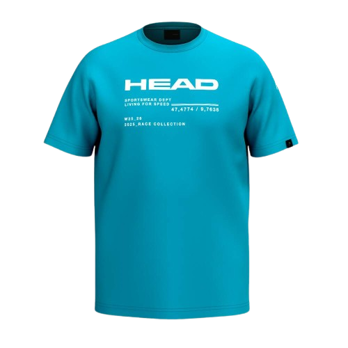 Tričko HEAD Race T-shirt Junior Blue - 2025/26