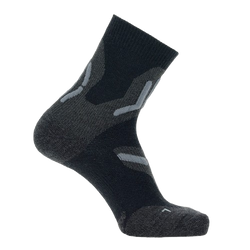 Outdoorové ponožky UYN Man Trekking 2in Merino Socks Black/Grey 