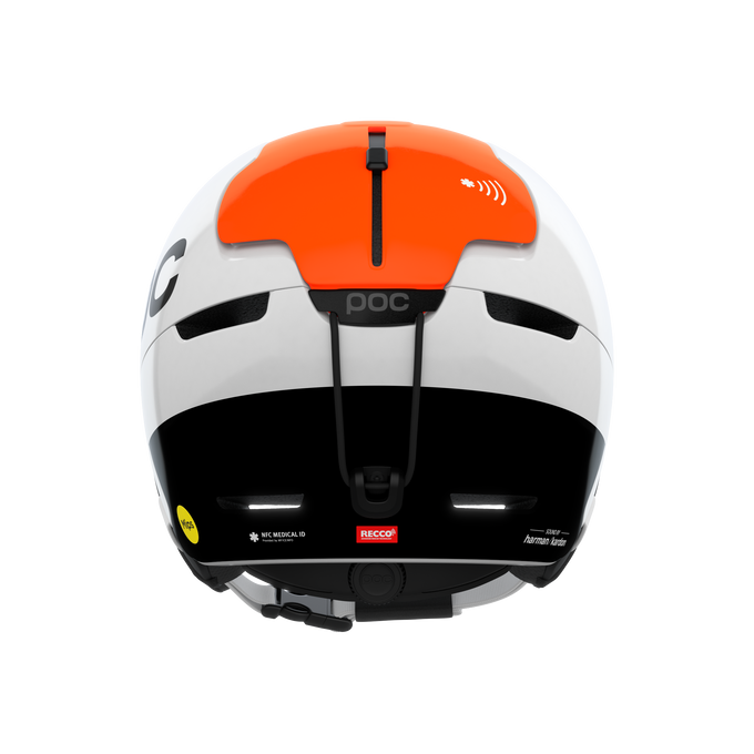 Lyžiarska helma POC Obex Connect Hydrogen White/Fluorescent Orange AVIP - 2025/26