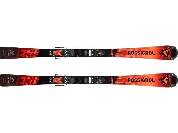 Zjazdové lyže Rossignol Hero Athlete Multievent 127-148 + NX 7 GW Lifter Black Hot Red - 2025/26