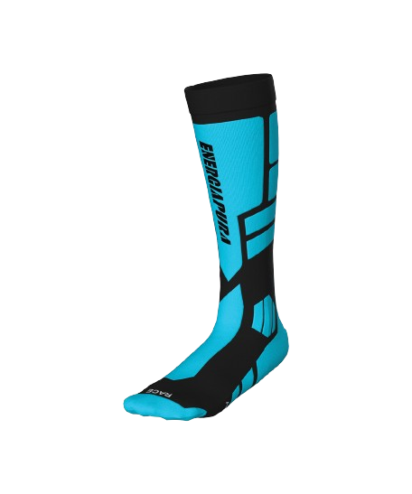 Lyžiarske ponožky Energiapura PRO Socks Fluo Turquise/Black - 2024/25