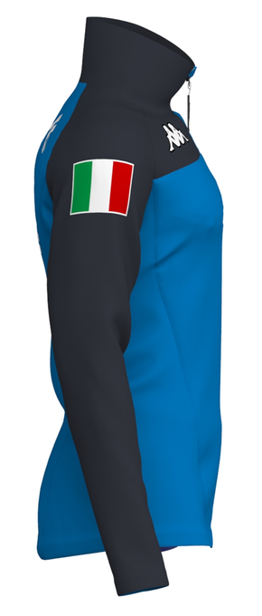 Fleeceová Bunda Kappa 6CENTO 687BK ITA Blue Brilliant/Blu - 2024/25