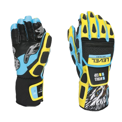 Lyžiarske rukavice Level Worldcup CF Yellow/Blue - 2025/26