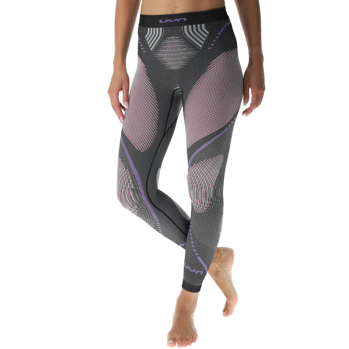 Funkčné nohavice UYN Woman Evolutyon UW Pants Long Melange Anthracite Melange/Raspberry/Purple - 2023/24