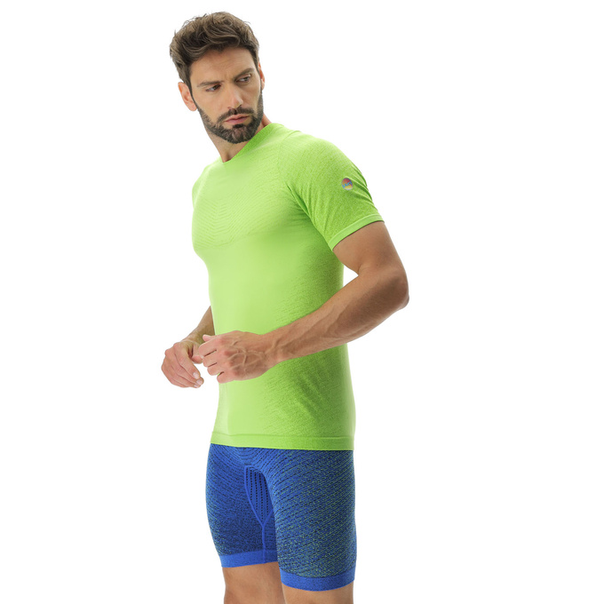 Bežecké tričko UYN Man Running Exceleration OW Shirt SH_SL Lime/Sulphur Spring