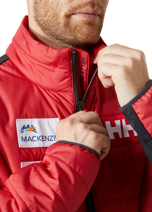 Páperová bunda Helly Hansen World Cup Insulator Jacket Red - 2023/24