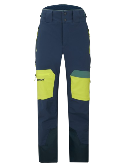 Lyžiarske nohavice Ziener Tewes Full-Zip Man Dark Navy Lime - 2025/26