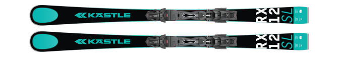 Zjazdové lyže Kastle RX12 SL + K12 TRI GW Full Black - 2025/26