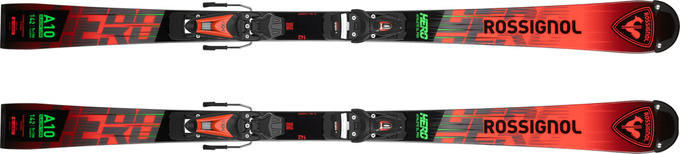Zjazdové lyže Rossignol Hero Athlete SL PRO 128-149 R21 + NX 7 GW B73 Black Hot Red - 2025/26
